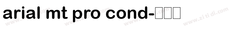 arial mt pro cond字体转换
